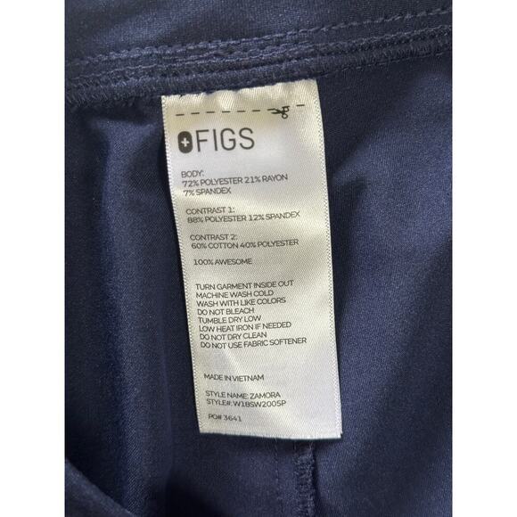 Figs Zamora Jogger Scrub Pants NAVY BLUE XL Petite - Picture 4 of 5
